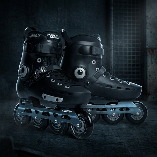 Patines para niños de 10 a 12 años Cougar MZS7001 negro alto rendimiento