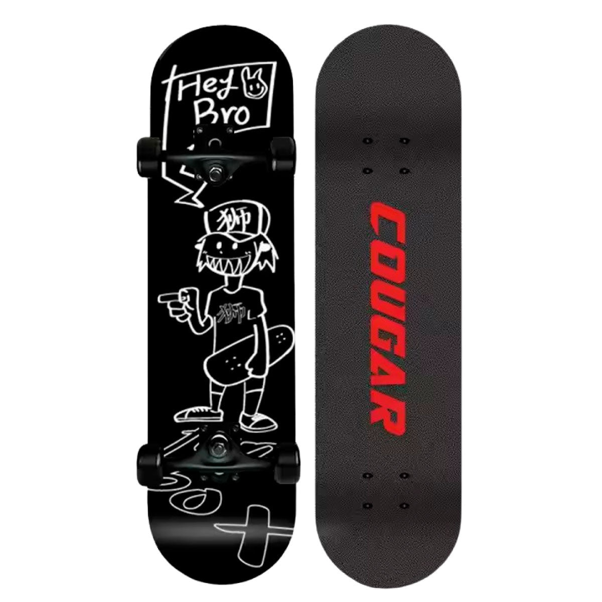 Patineta De Skate Cougar MHB03 Con 7 capas de pino