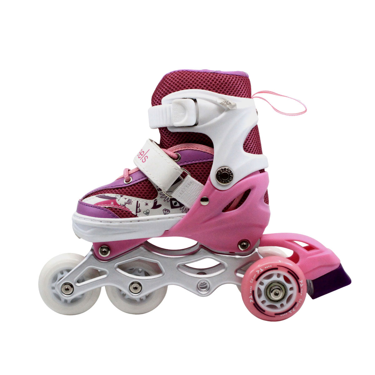 Combo de Patines en linea Onwheels 8101 + Kit de Protección + Casco + Rueda con luz