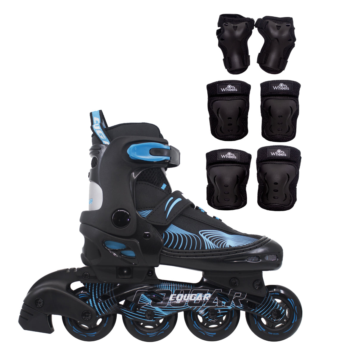 Patines Ajustables Cougar MZS833HQ (Llantas 72, 74, 76mm)