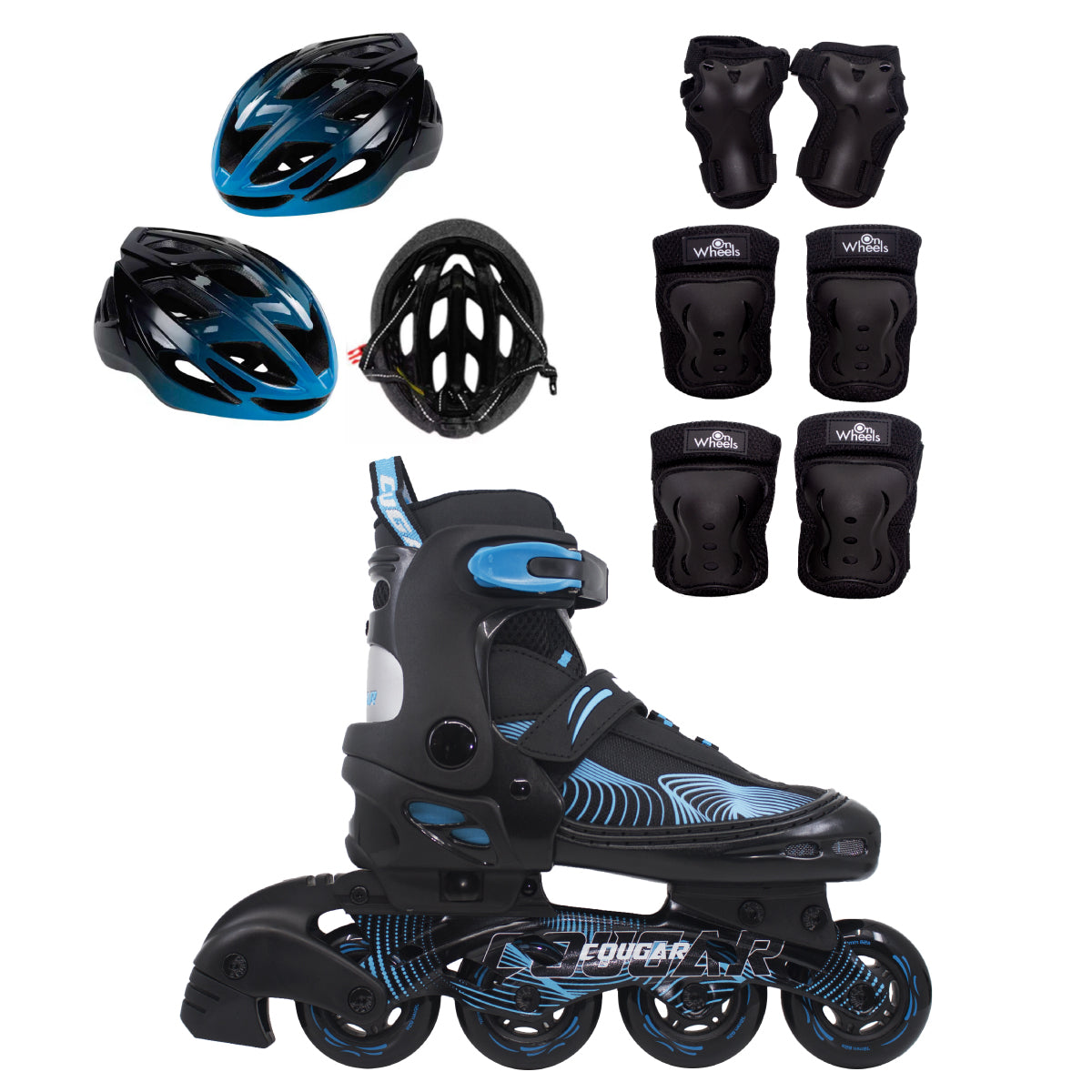 Patines Ajustables Cougar MZS833HQ (Llantas 72, 74, 76mm)
