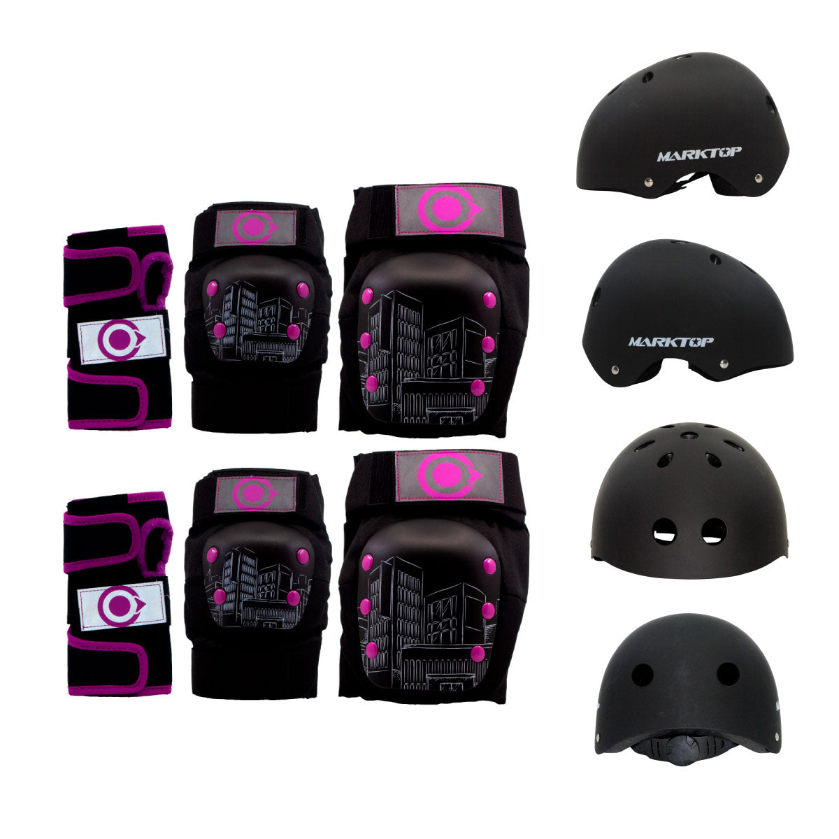 Casco Marktop  + Protecciones Urbanas OnWheels