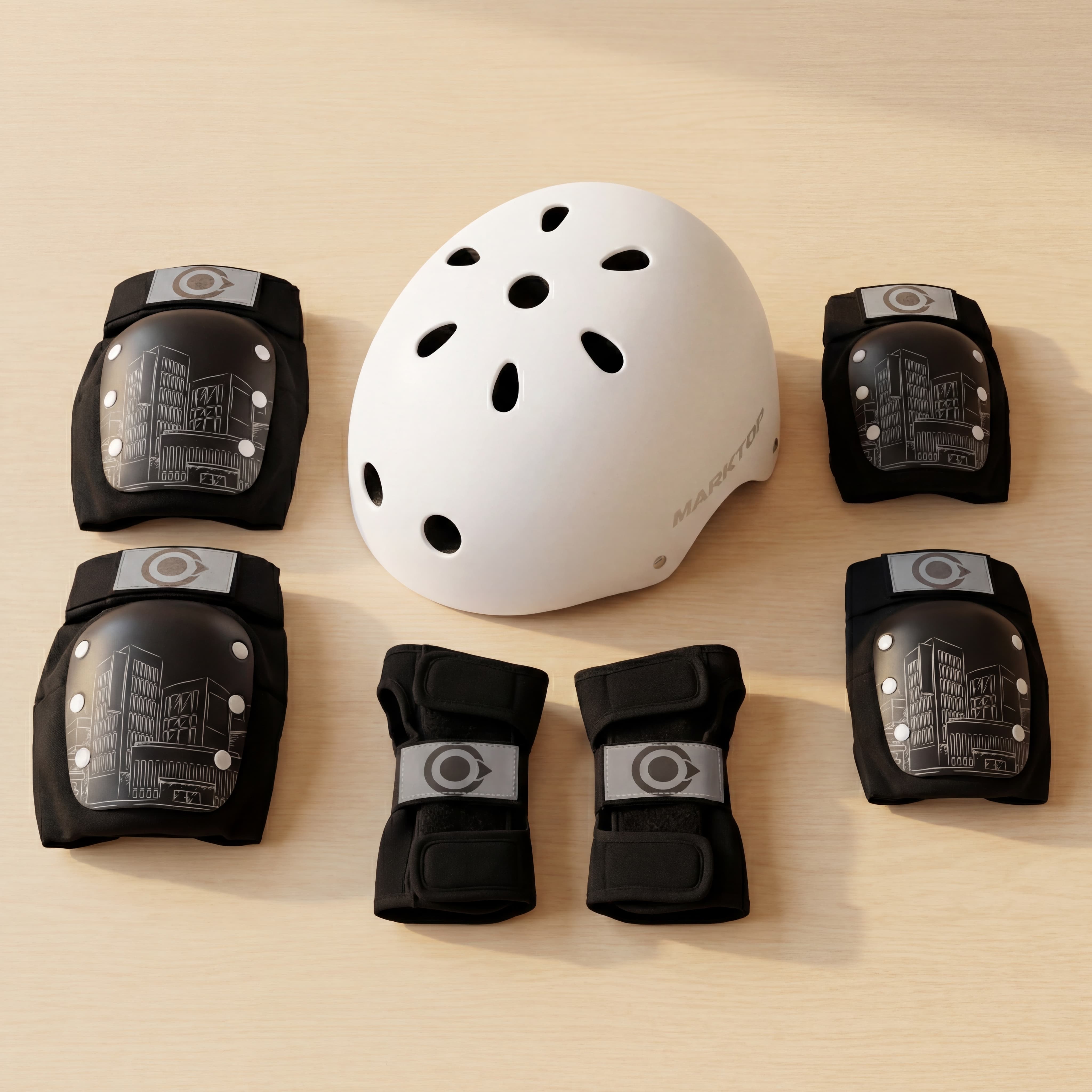 Casco Marktop  + Protecciones Urbanas OnWheels