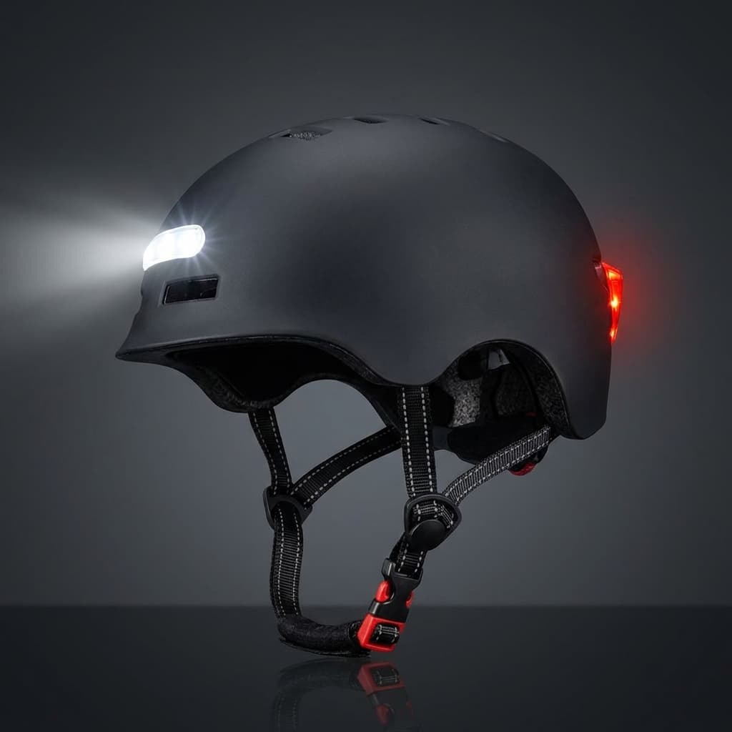 Casco Urbano Ajustable Equipado Con Luz Led