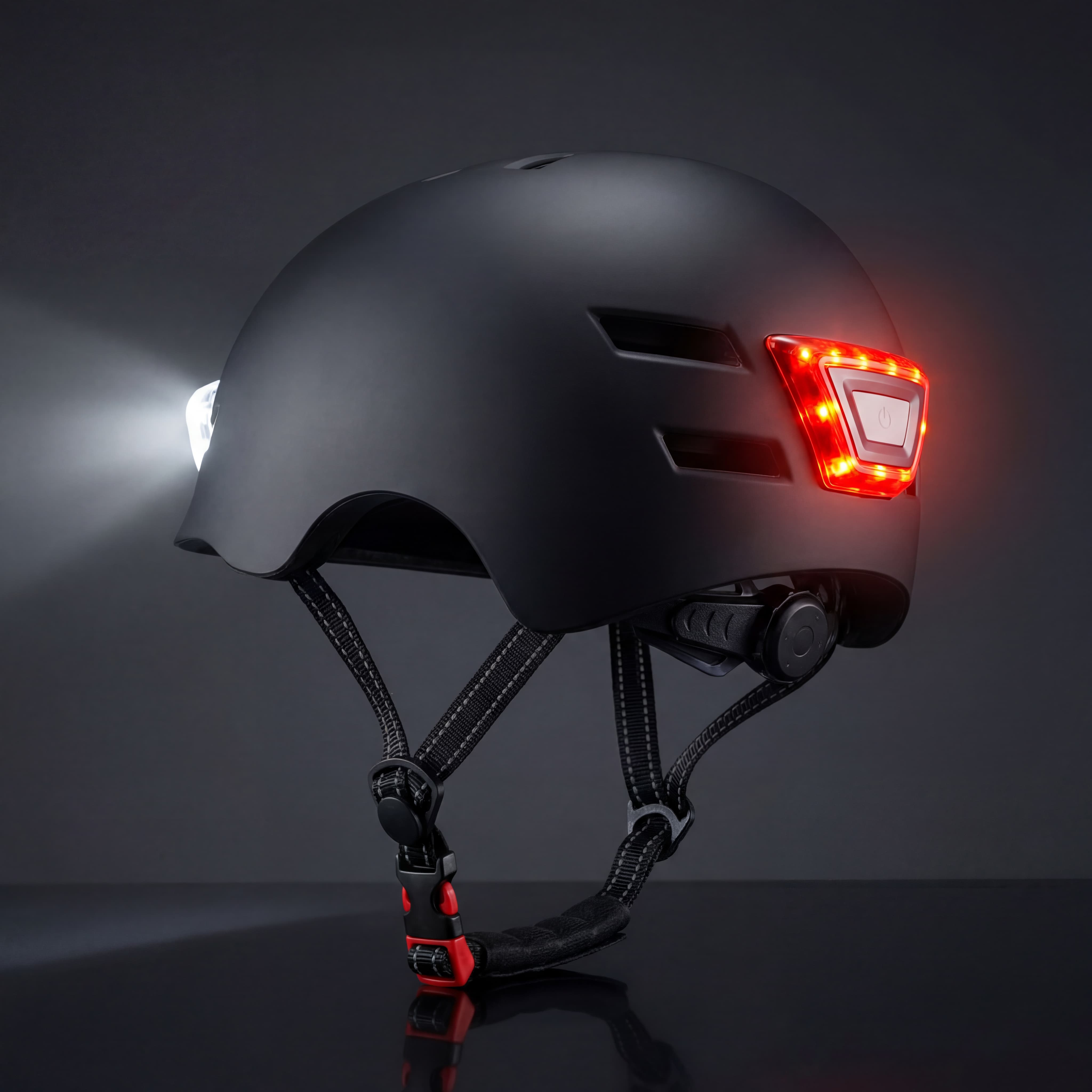 Casco Urbano Ajustable Equipado Con Luz Led