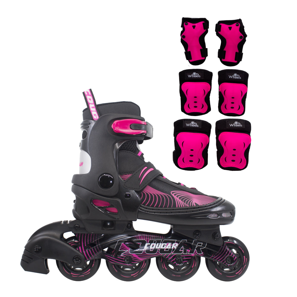 Patines Ajustables Cougar MZS833HQ (Llantas 72, 74, 76mm)
