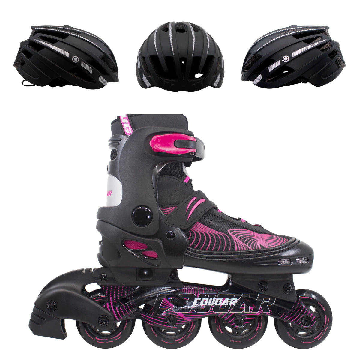 Patines Ajustables Cougar MZS833HQ (Llantas 72, 74, 76mm)
