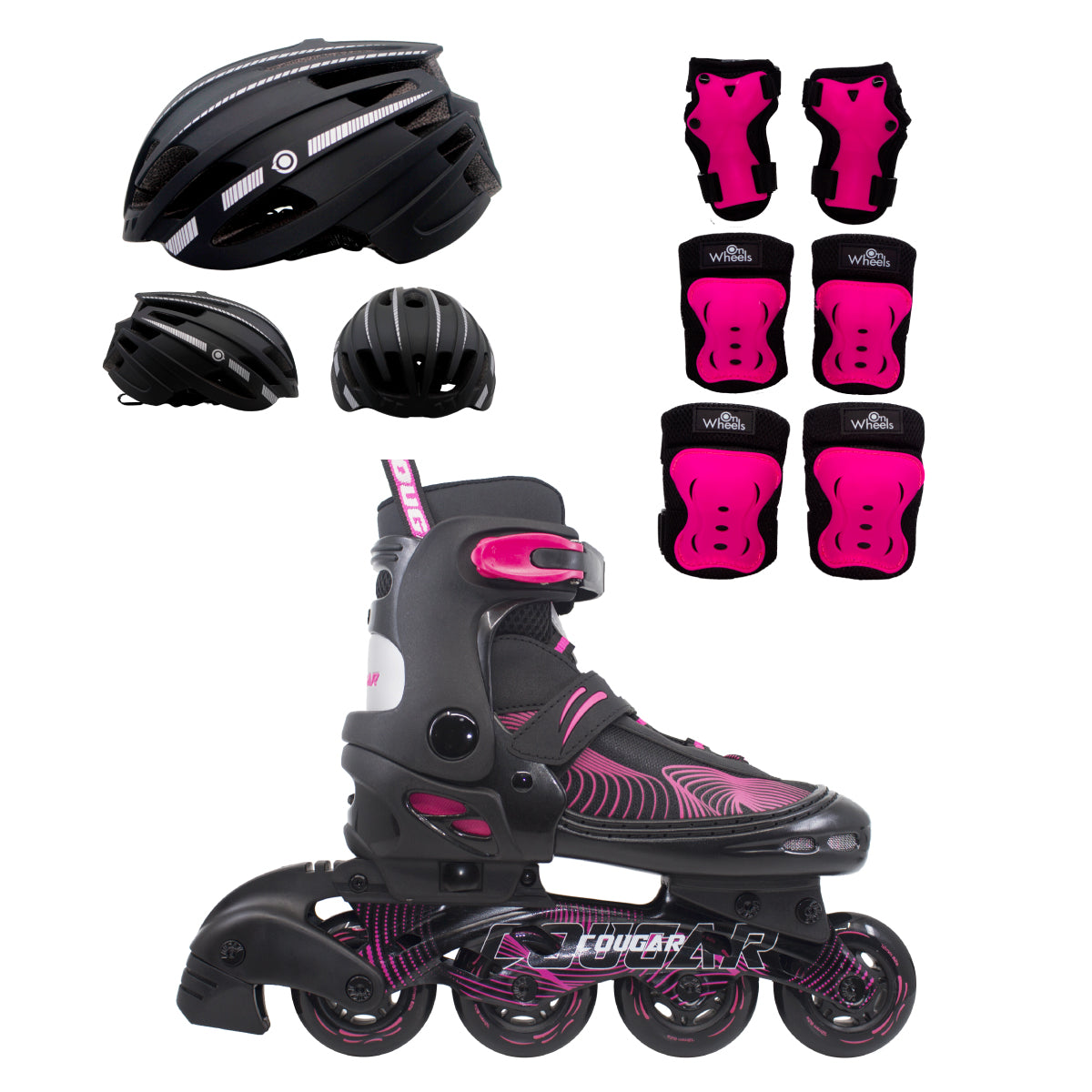 Patines Ajustables Cougar MZS833HQ (Llantas 72, 74, 76mm)
