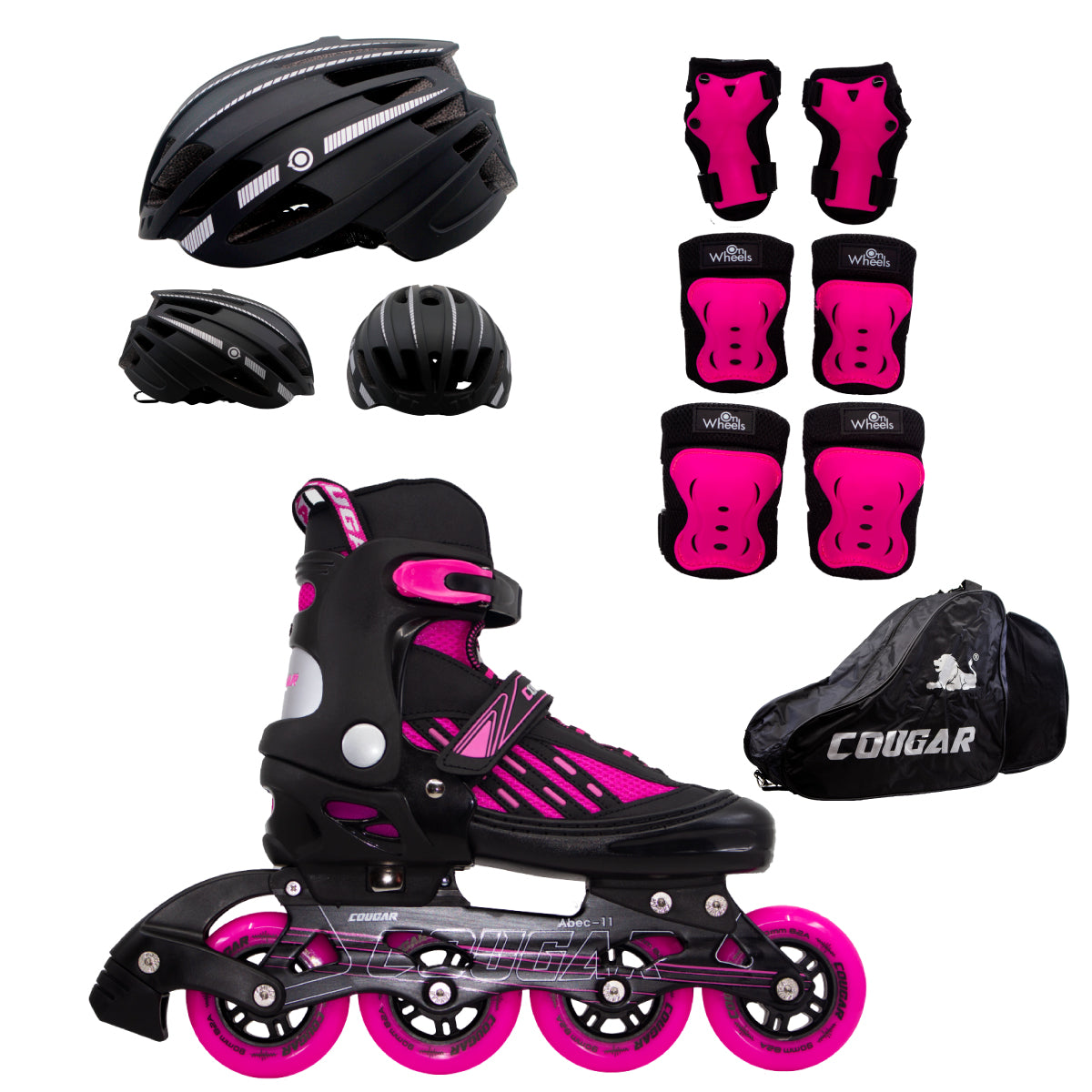 Patines Ajustables Cougar MZS833LG + Maleta