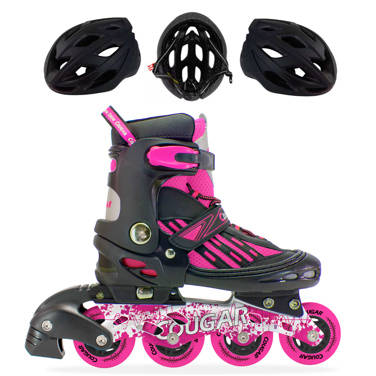 Patines en Linea Semiprofesionales Ajustables Cougar MZS833LG