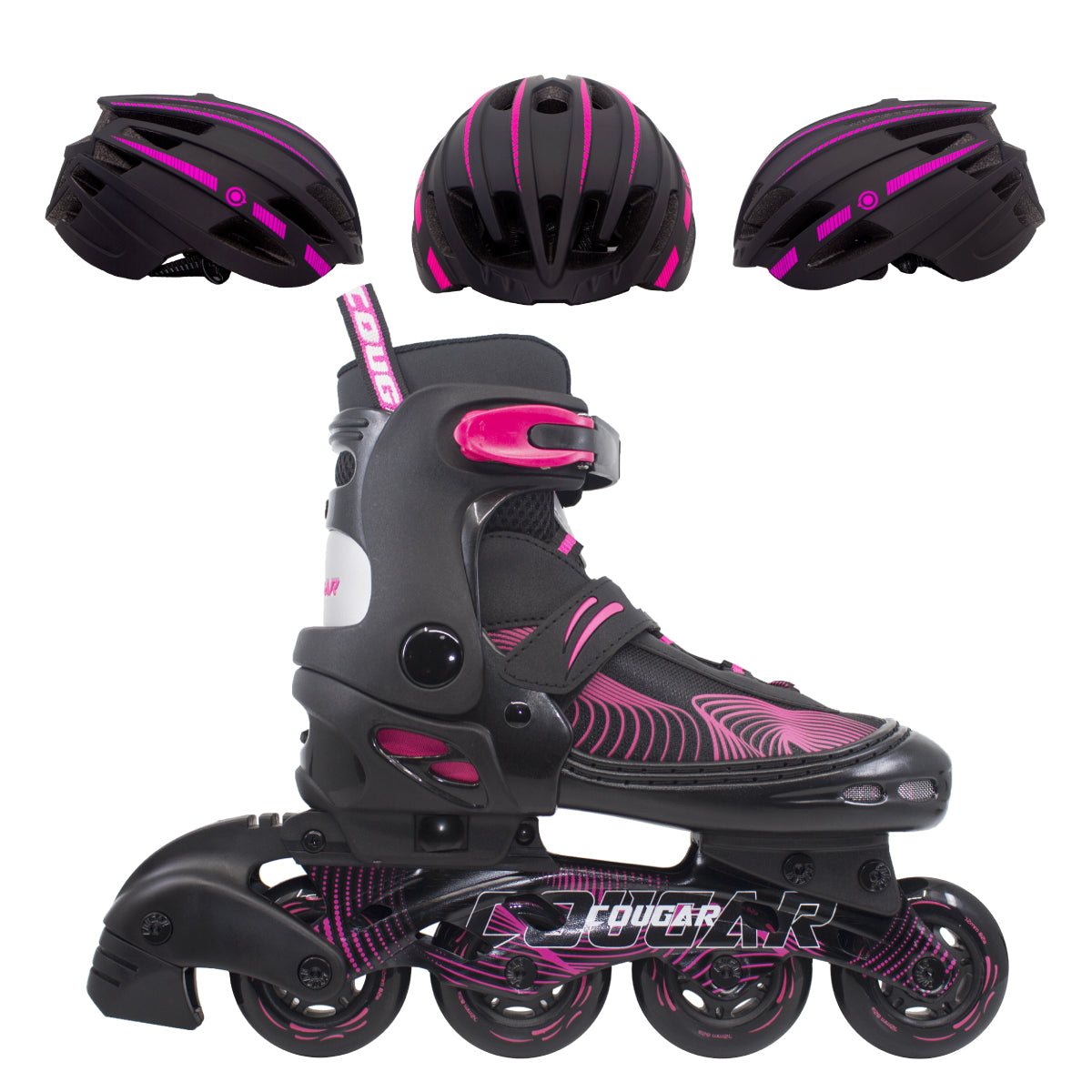 Patines Ajustables Cougar MZS833HQ (Llantas 72, 74, 76mm)