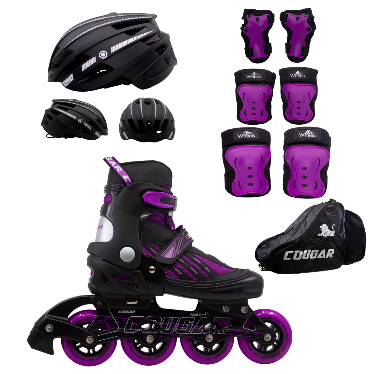 Patines Ajustables Cougar MZS833LG + Maleta