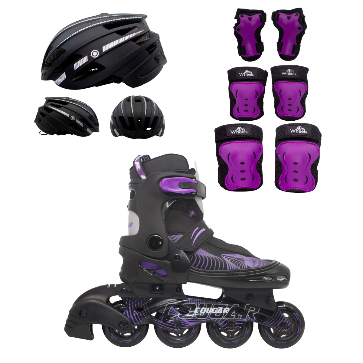 Patines Ajustables Cougar MZS833HQ (Llantas 72, 74, 76mm)