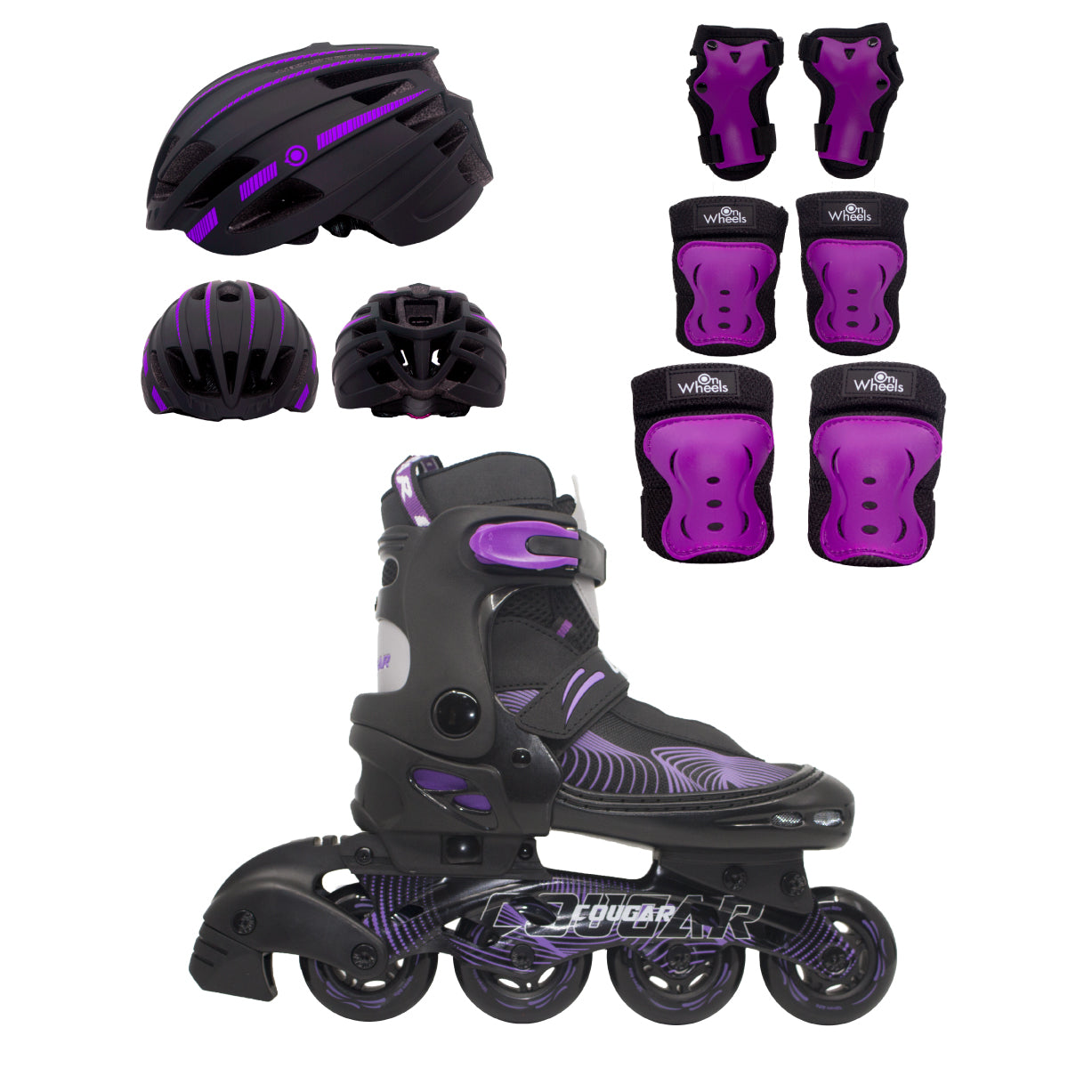 Patines Ajustables Cougar MZS833HQ (Llantas 72, 74, 76mm)