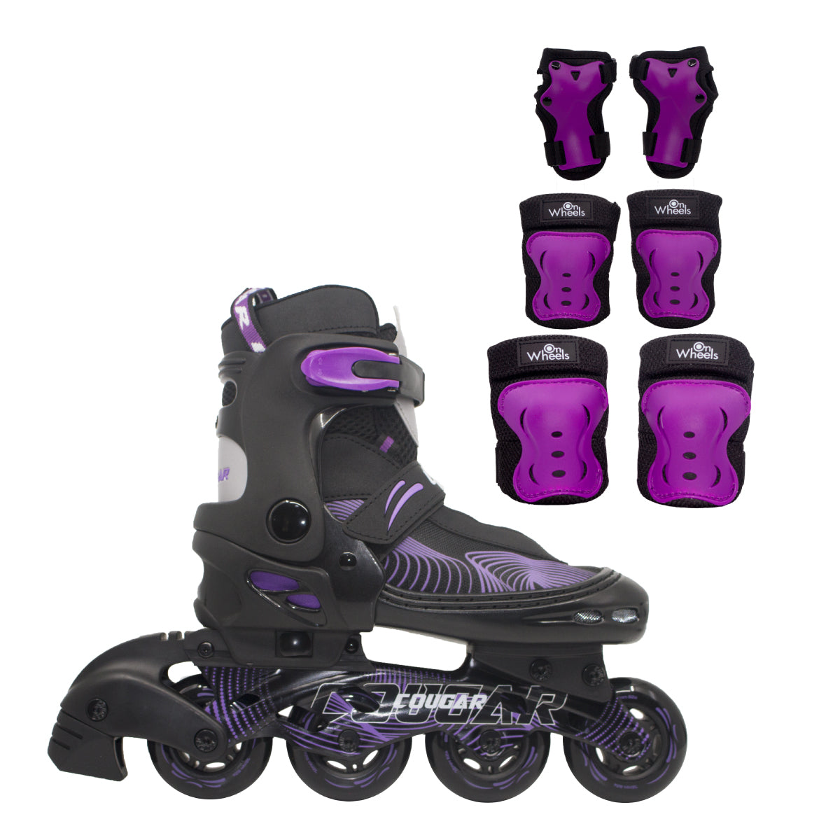 Patines Ajustables Cougar MZS833HQ (Llantas 72, 74, 76mm)