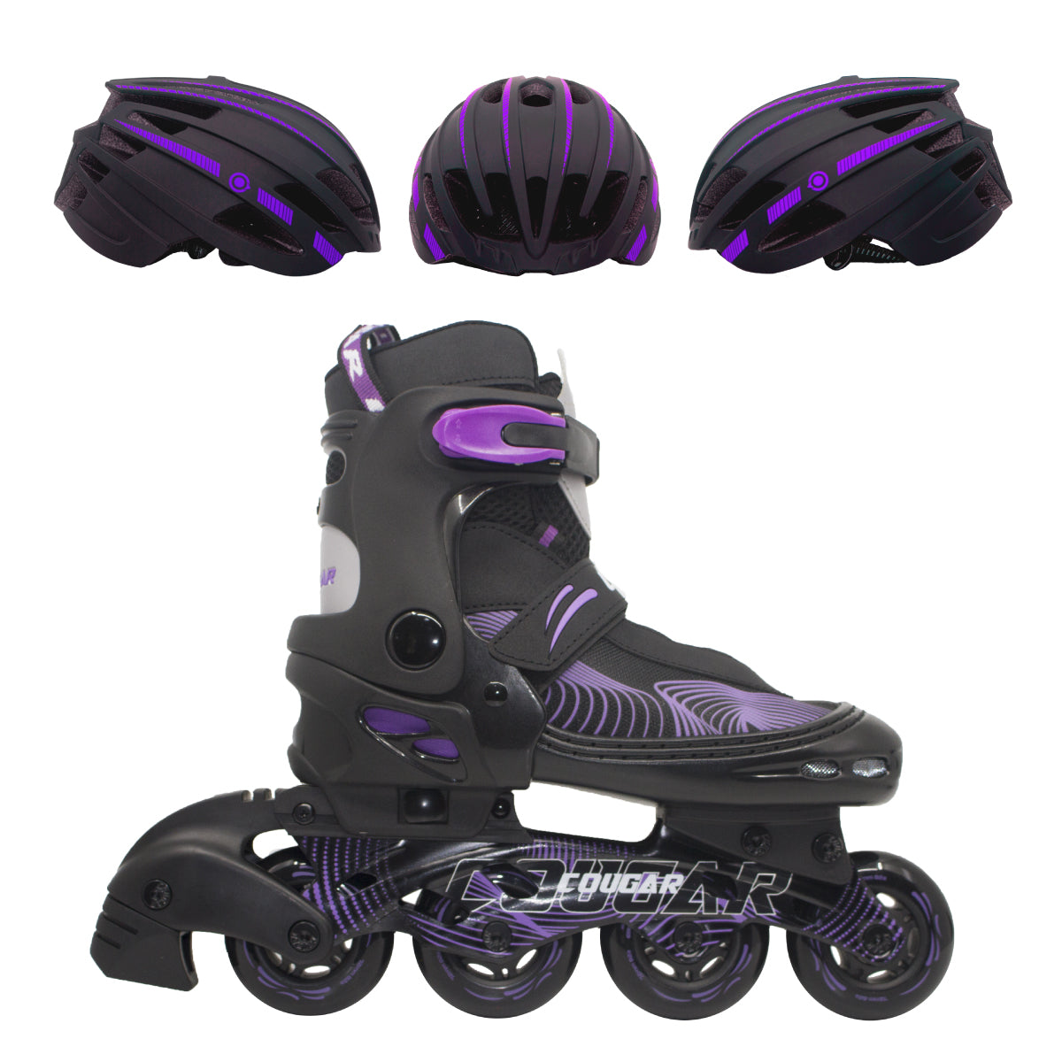 Patines Ajustables Cougar MZS833HQ (Llantas 72, 74, 76mm)