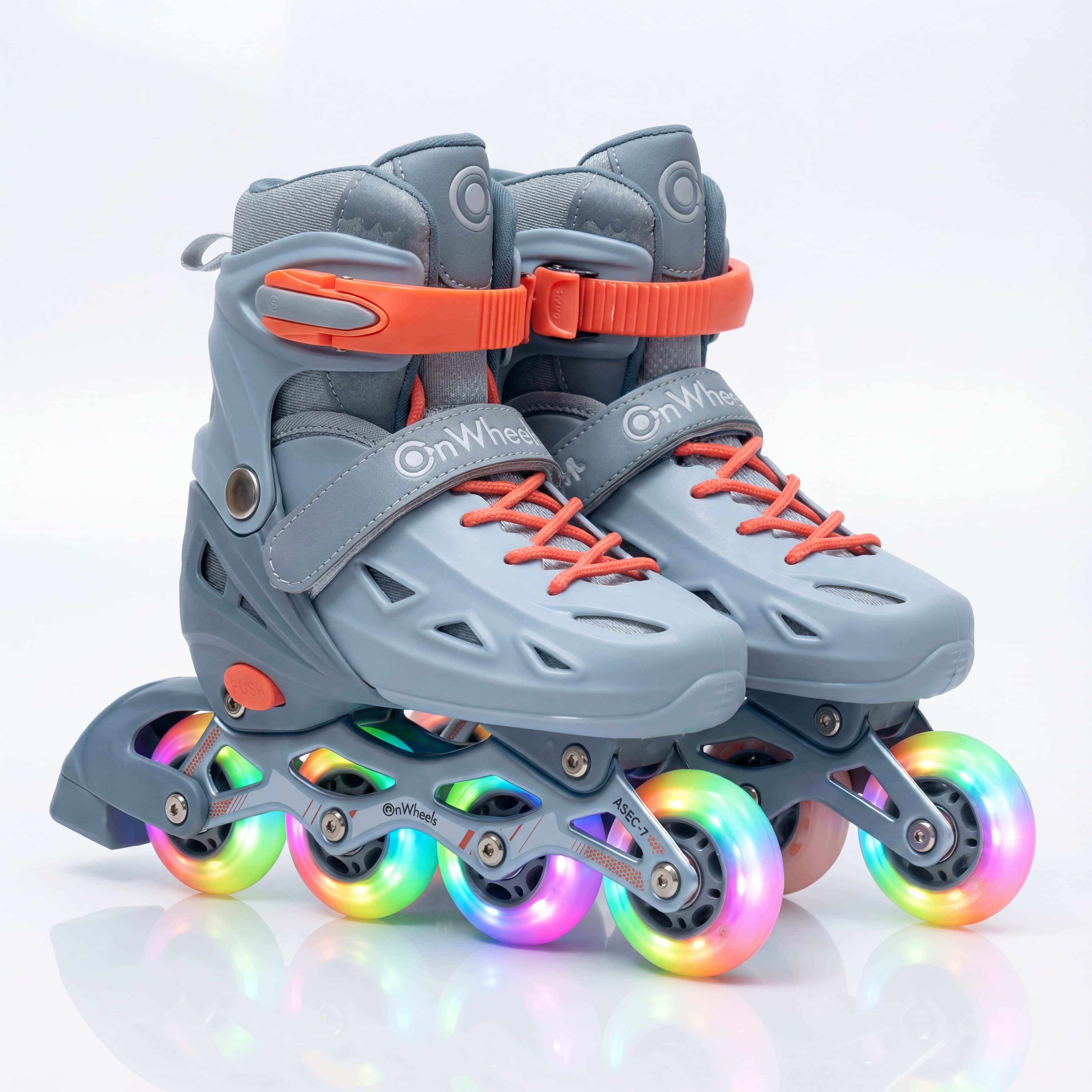 Combo de Patines OnWheels Adventure en linea + Kit de Protección + Casco