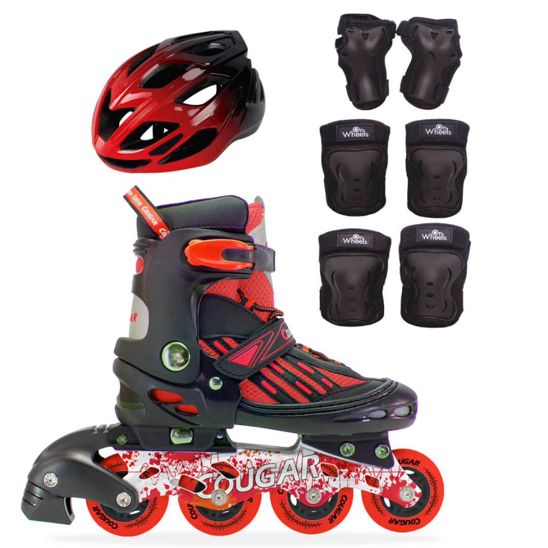 Patines en Linea Semiprofesionales Ajustables Cougar MZS833LG