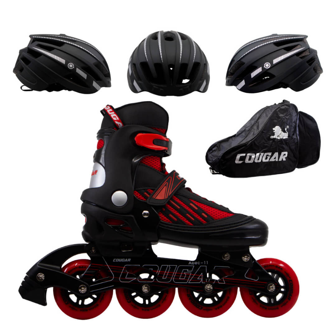 Patines Ajustables Cougar MZS833LG + Maleta