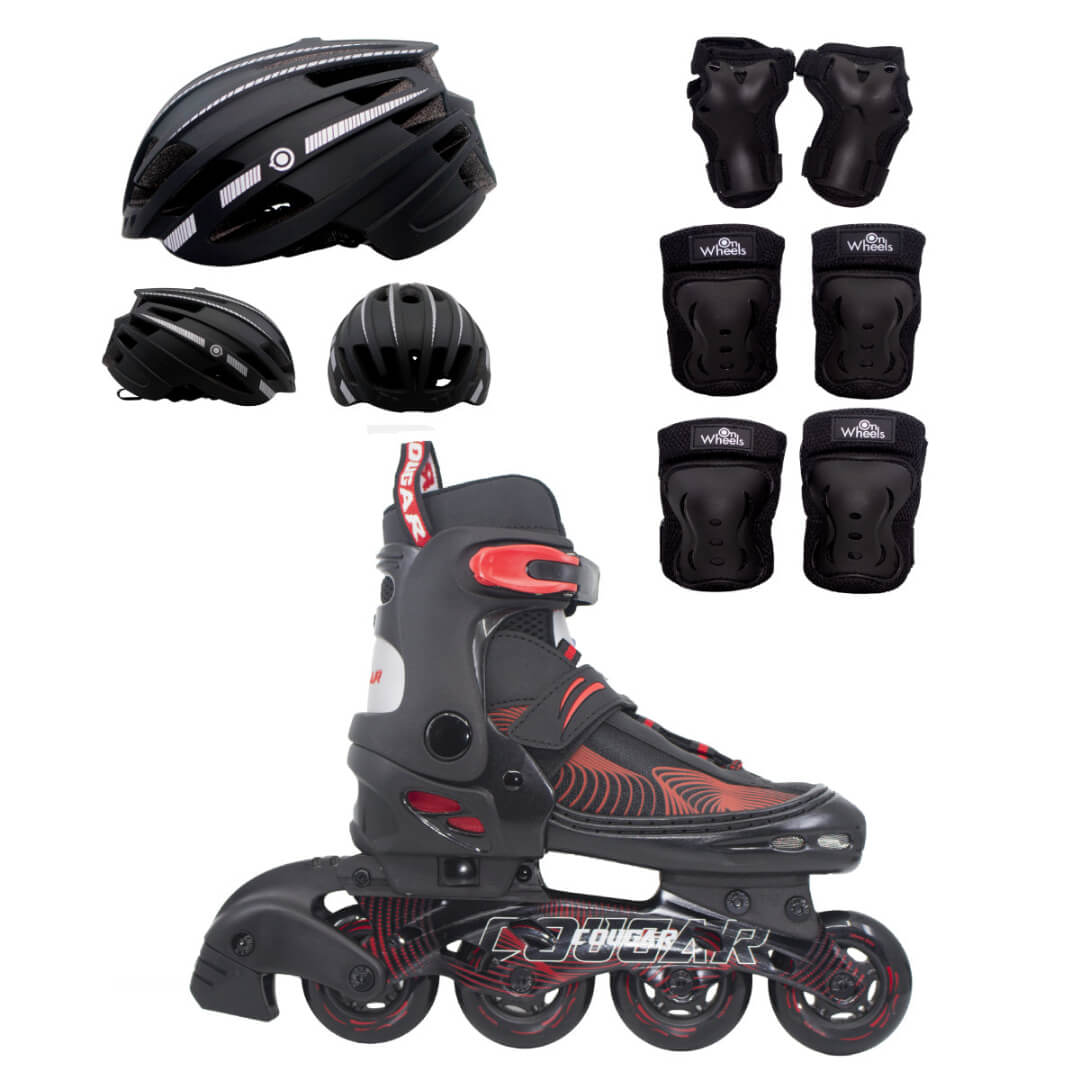 Patines Ajustables Cougar MZS833HQ (Llantas 72, 74, 76mm)