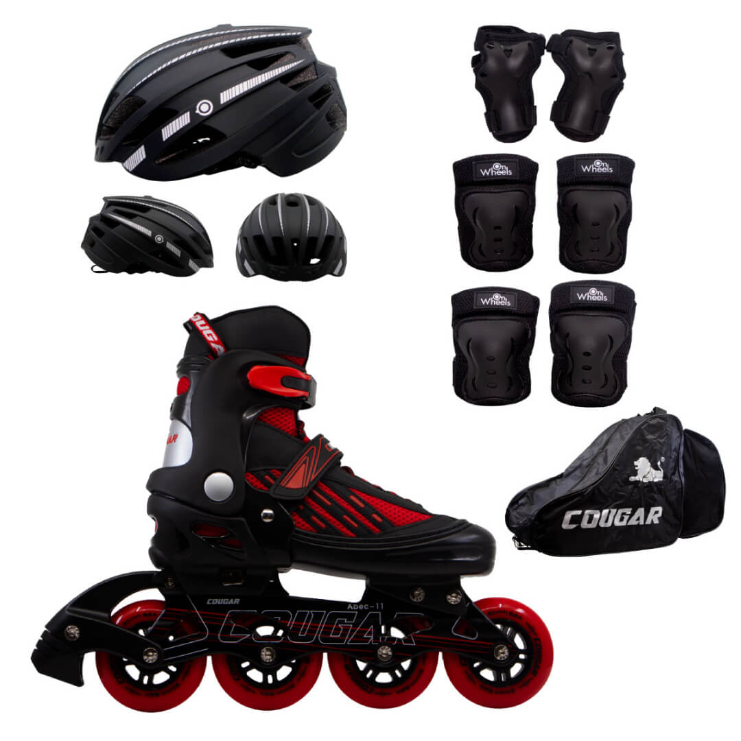 Patines Ajustables Cougar MZS833LG + Maleta