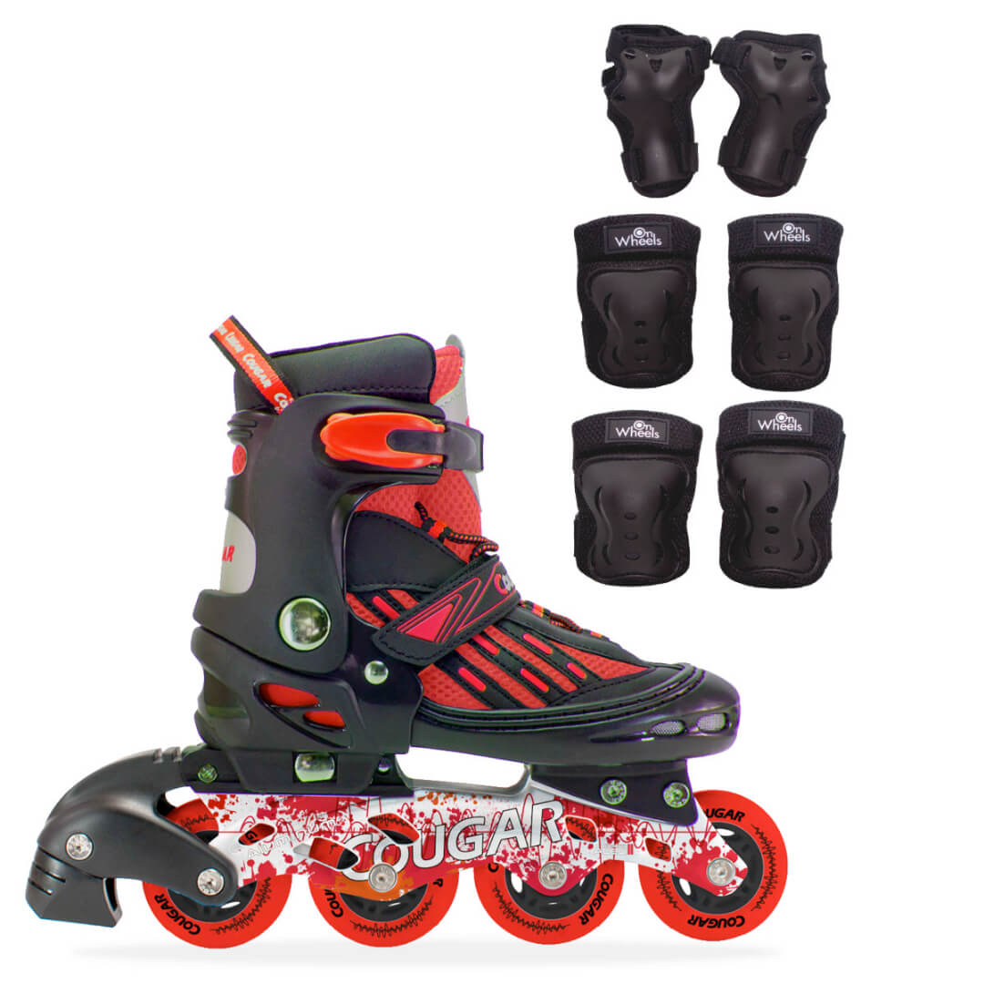 Patines en Linea Semiprofesionales Ajustables Cougar MZS833LG