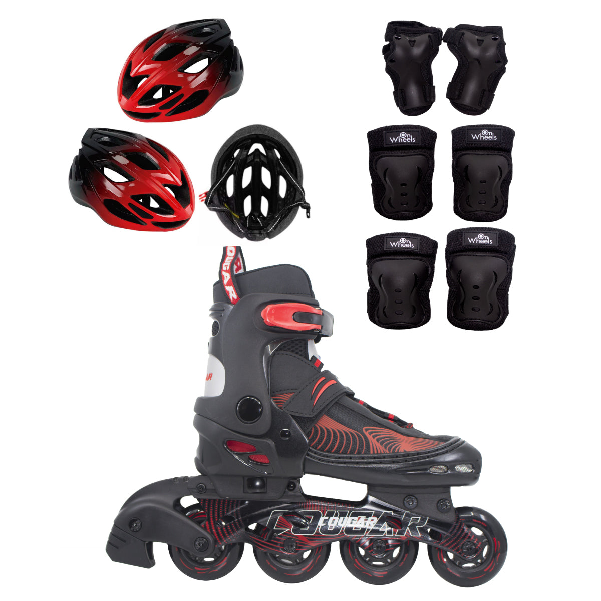 Patines Ajustables Cougar MZS833HQ (Llantas 72, 74, 76mm)