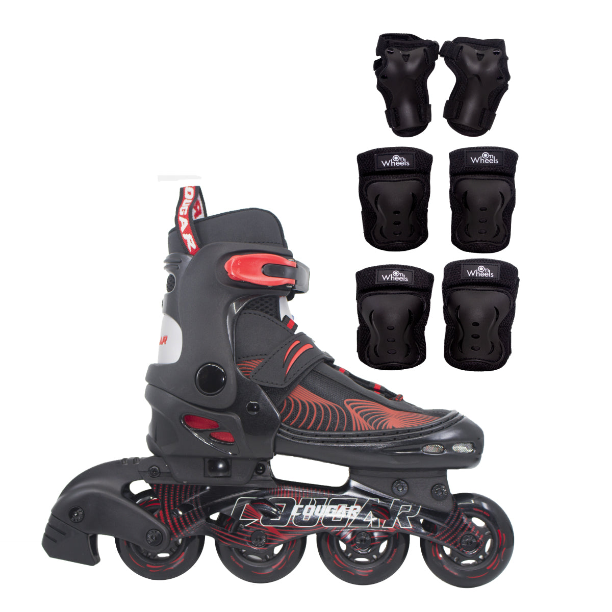 Patines Ajustables Cougar MZS833HQ (Llantas 72, 74, 76mm)