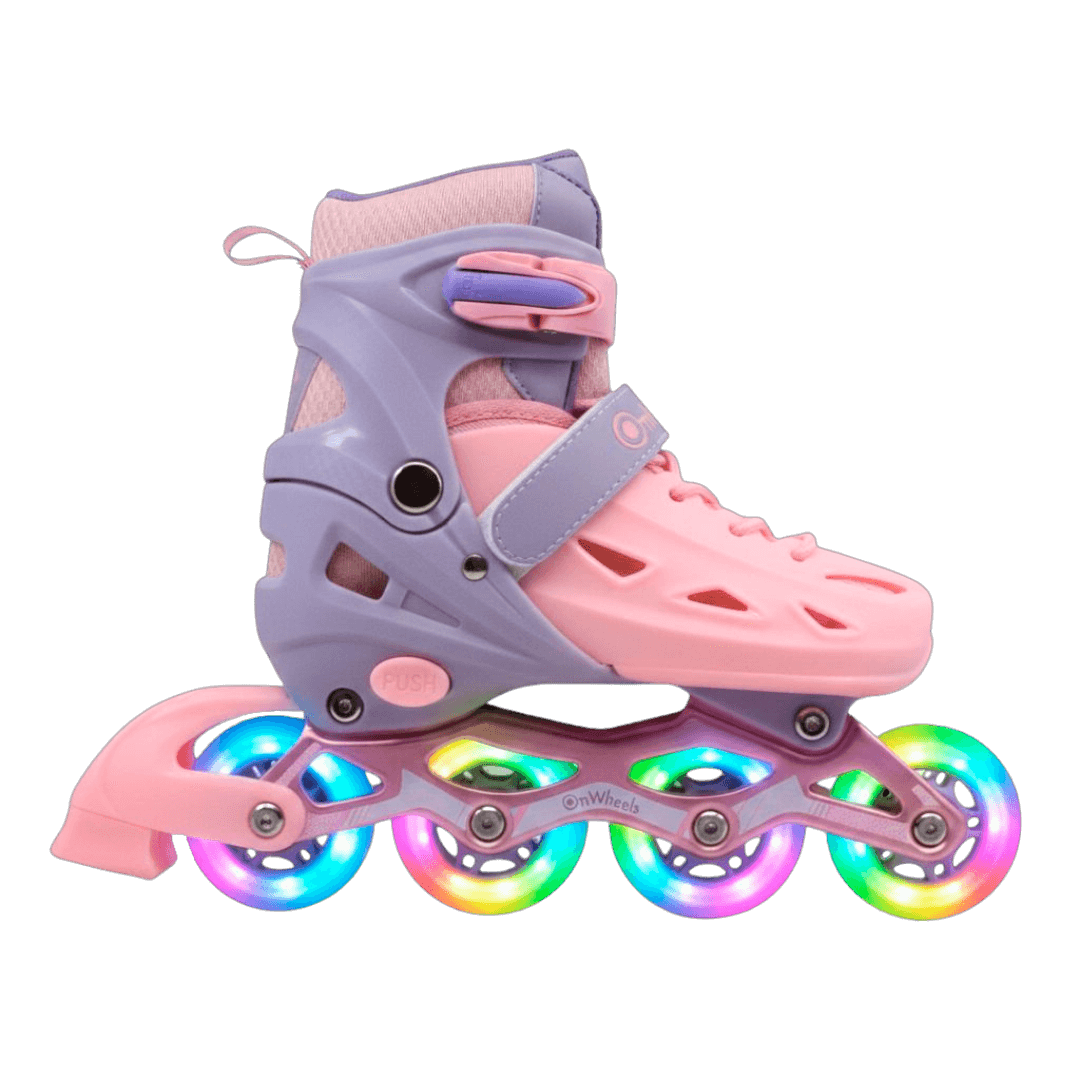 Combo de Patines OnWheels Adventure en linea + Kit de Protección + Casco