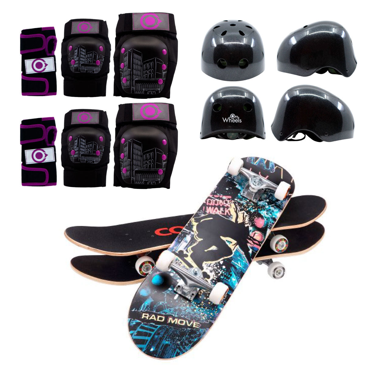 Patineta De Skate Cougar MHB03 Con 7 capas de pino