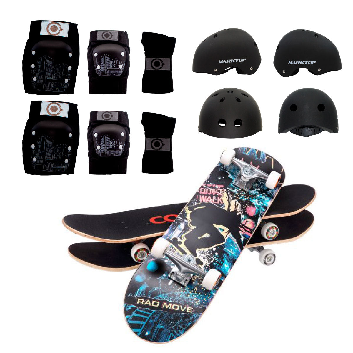 Patineta De Skate Cougar MHB03 Con 7 capas de pino