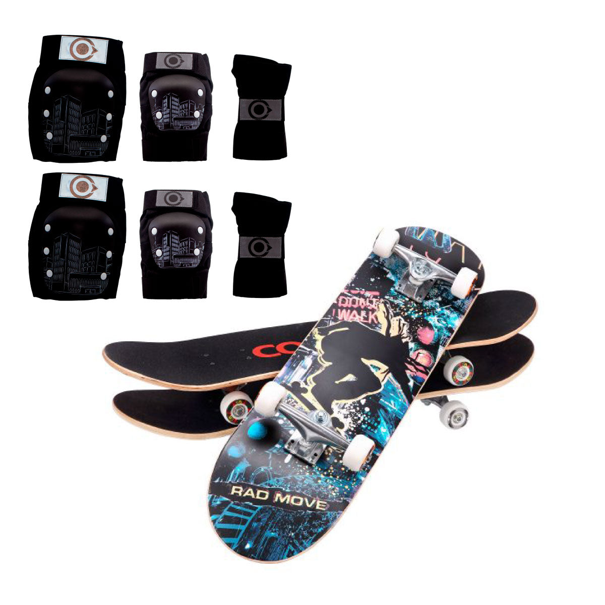 Patineta De Skate Cougar MHB03 Con capas de pino