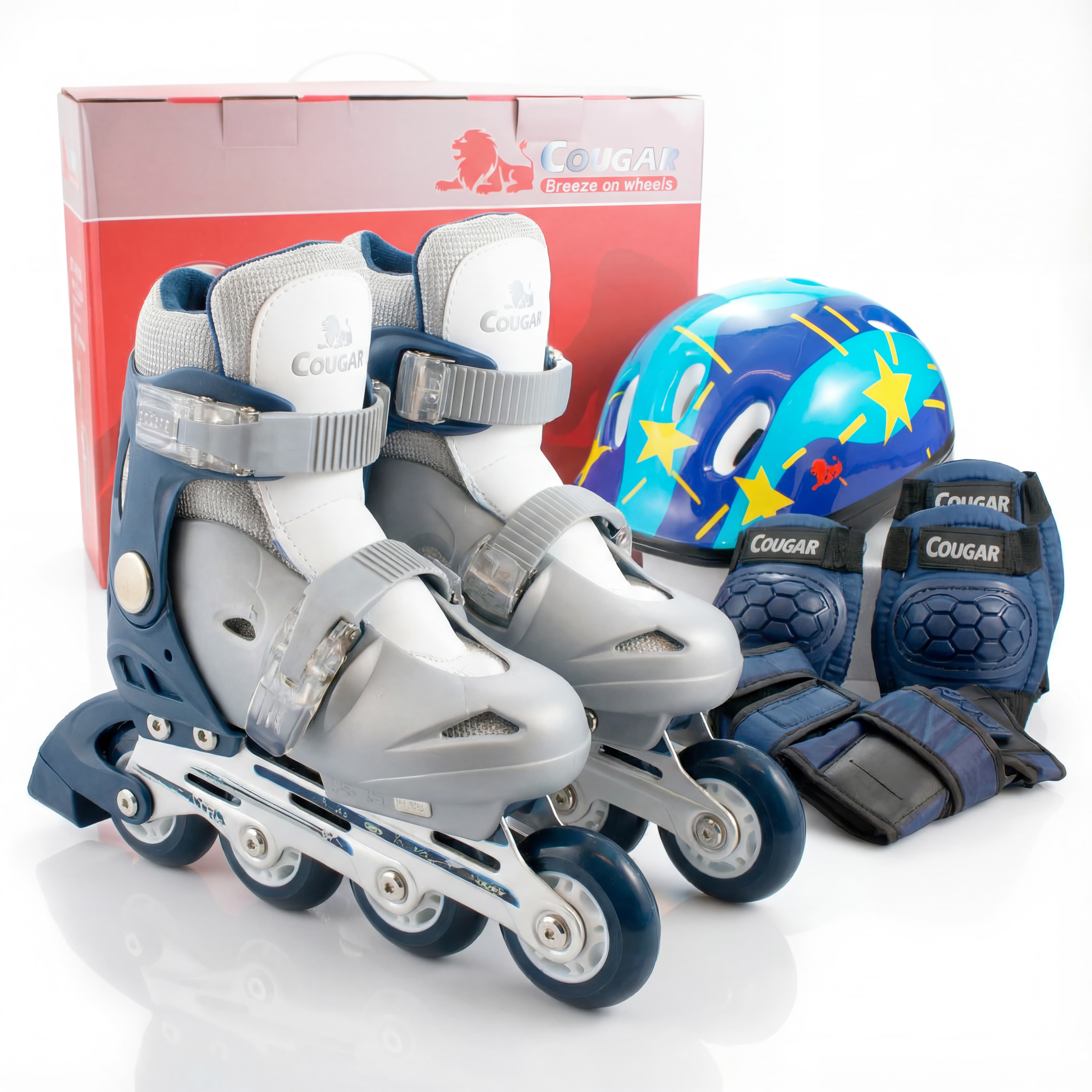 Set de Patinaje Infantil Cougar MS836PU