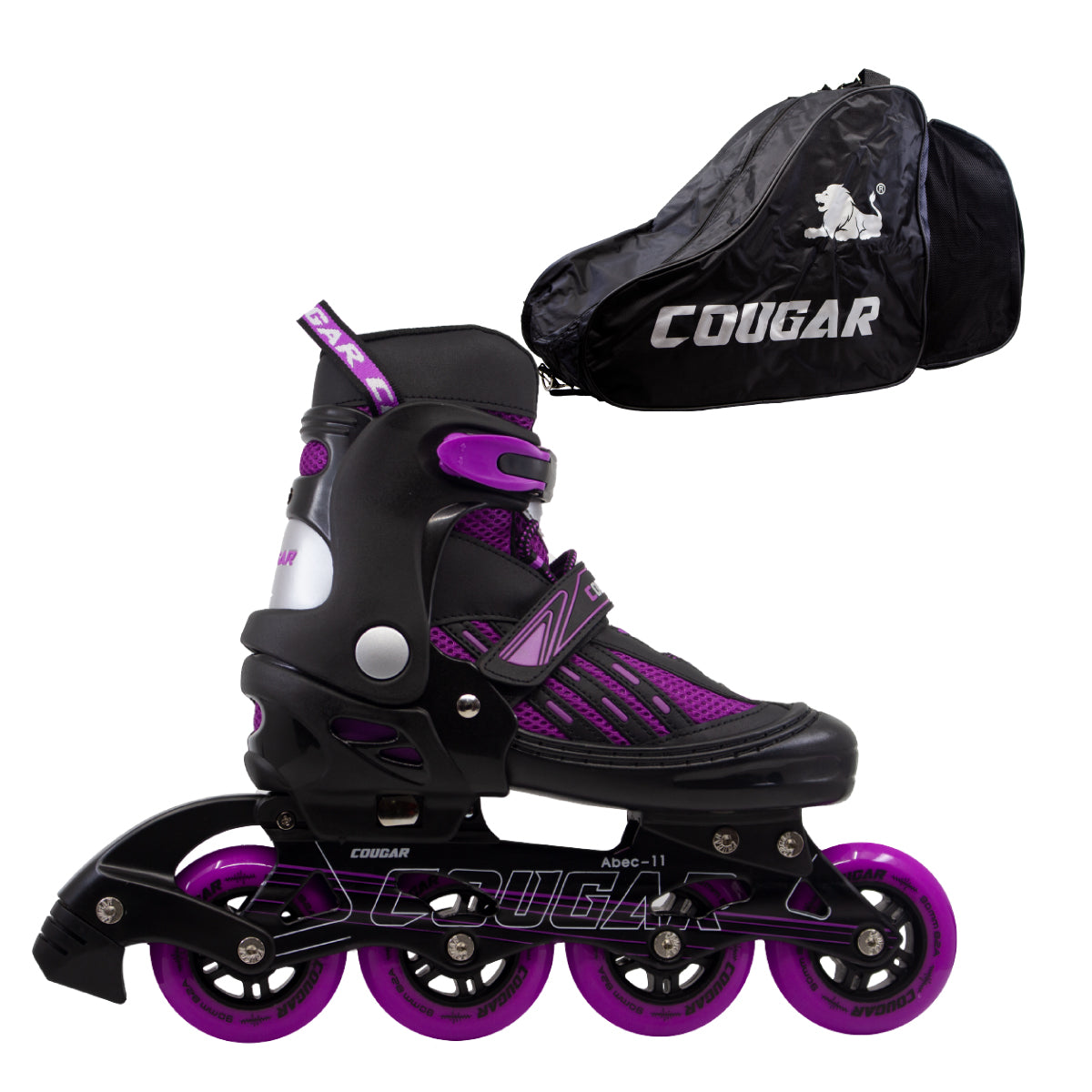 Patines Ajustables Cougar MZS833LG + Maleta