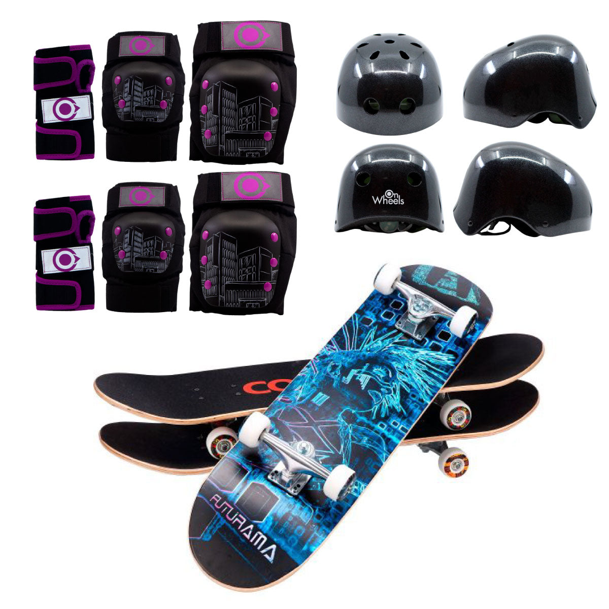 Patineta De Skate Cougar MHB03 Con 7 capas de pino
