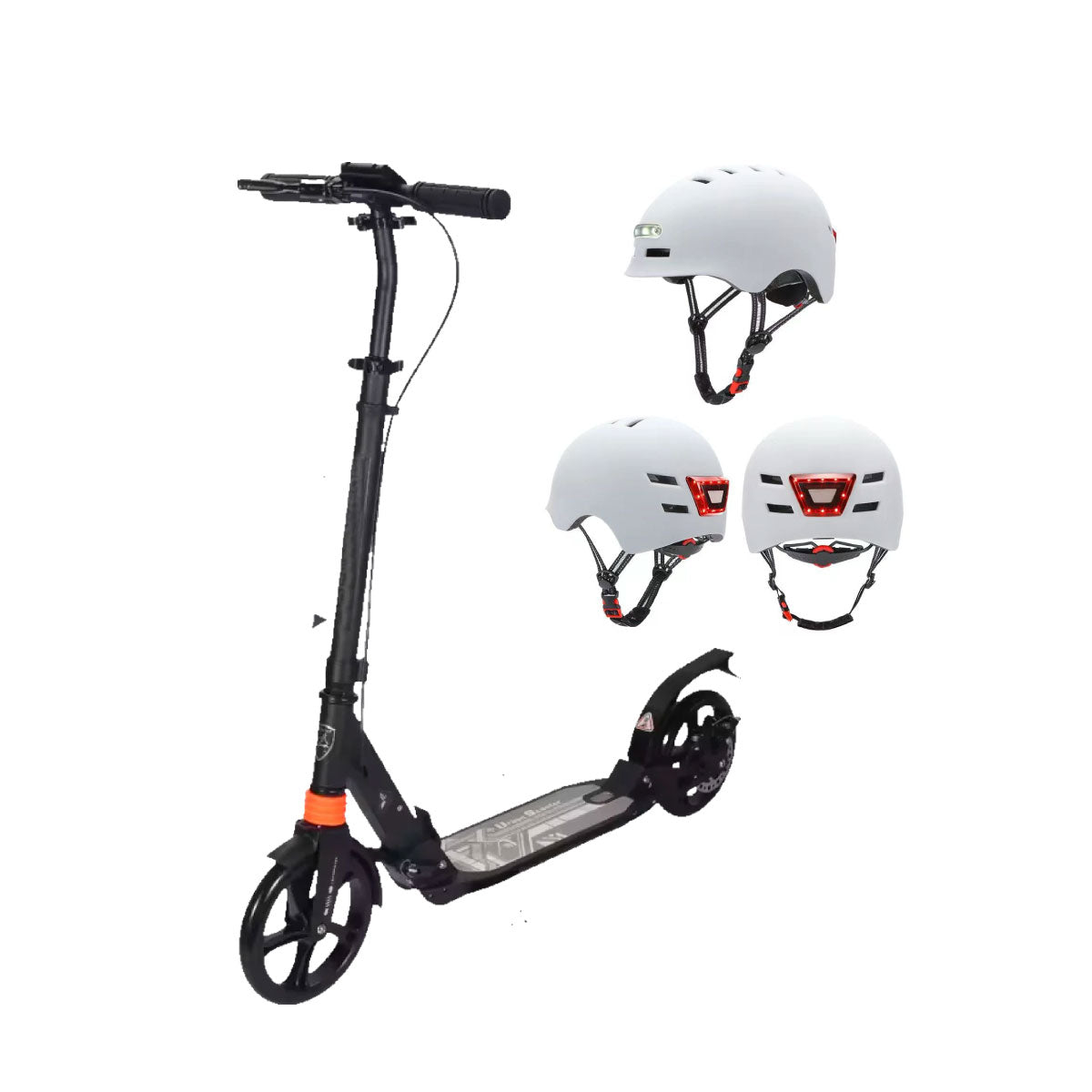 Scooter LN2 Urbana Mecánica con ruedas de 20cm, capacidad de 100 kilos y sistemas de suspensión dual, con freno de disco.