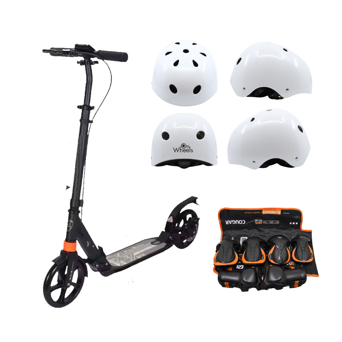 Scooter LN2 Urbana Mecánica con ruedas de 20cm, capacidad de 100 kilos y sistemas de suspensión dual, con freno de disco.