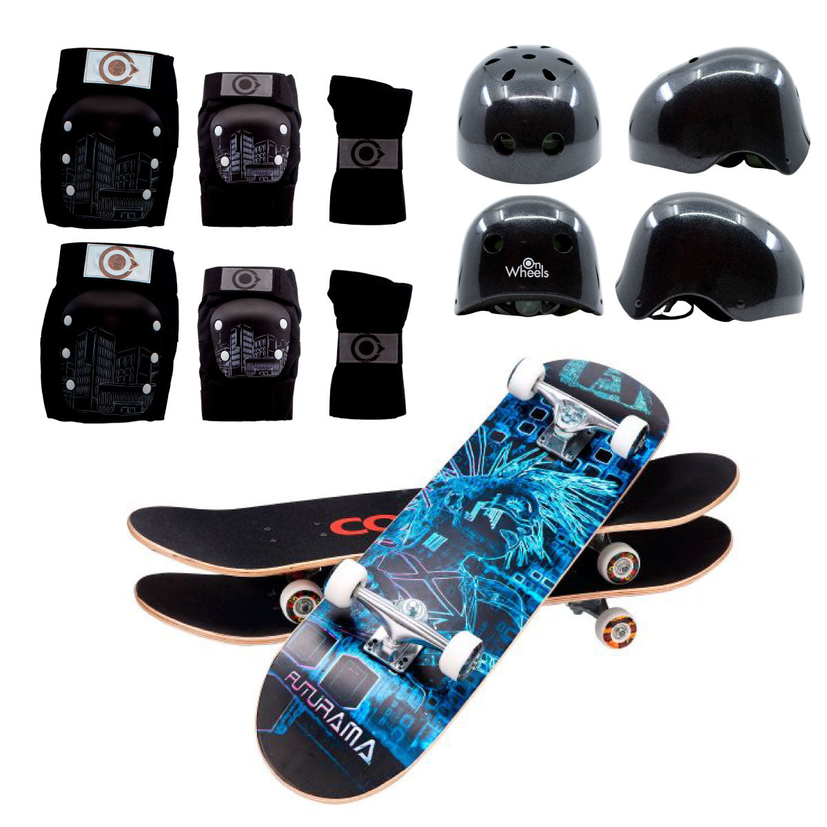 Patineta De Skate Cougar MHB03 Con 7 capas de pino