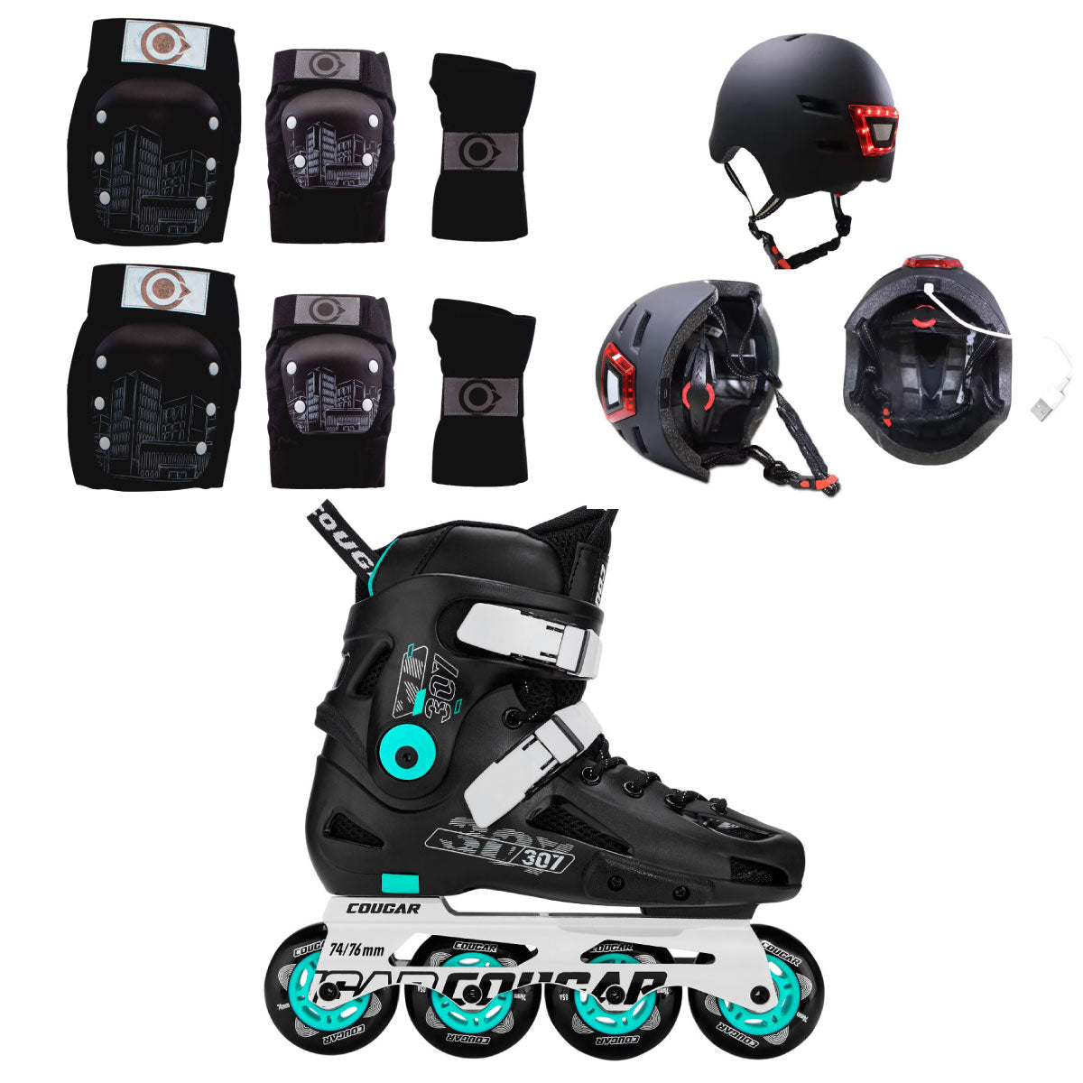 Patines en Línea Semiprofesionales Slalom MZS307-C