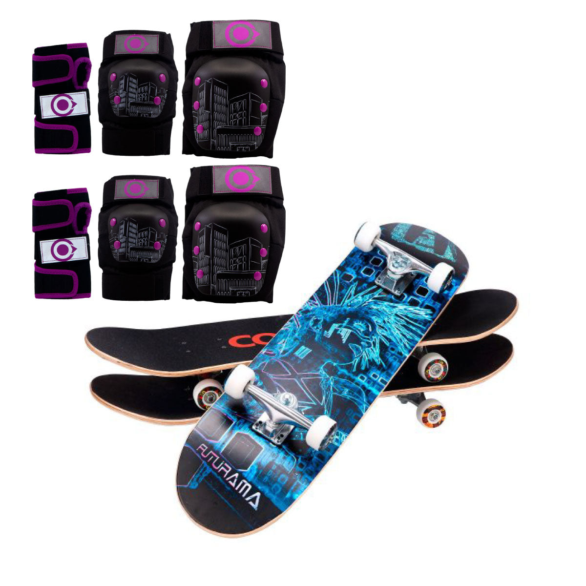 Patineta De Skate Cougar MHB03 Con 7 capas de pino