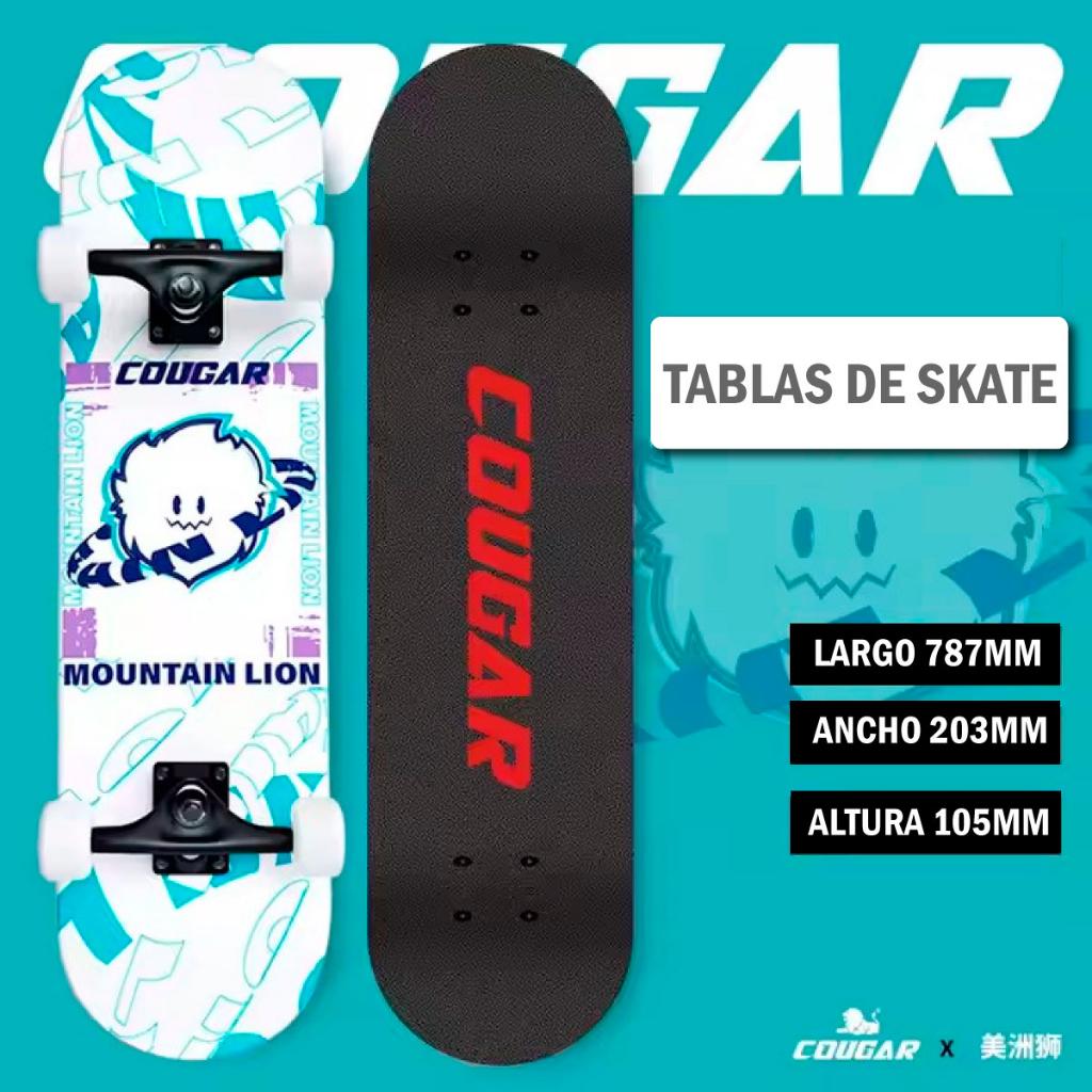 Patineta De Skate Cougar MHB03 Con 7 capas de pino