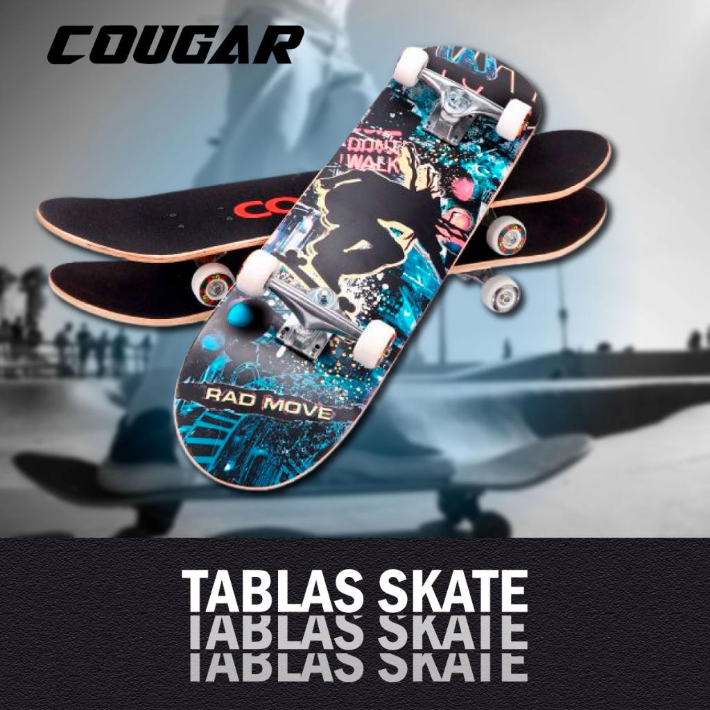 Patineta De Skate Cougar MHB03 Con 7 capas de pino
