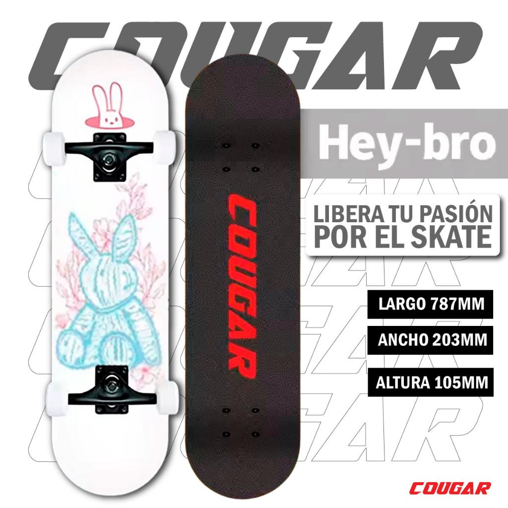 Patineta De Skate Cougar MHB03 Con 7 capas de pino