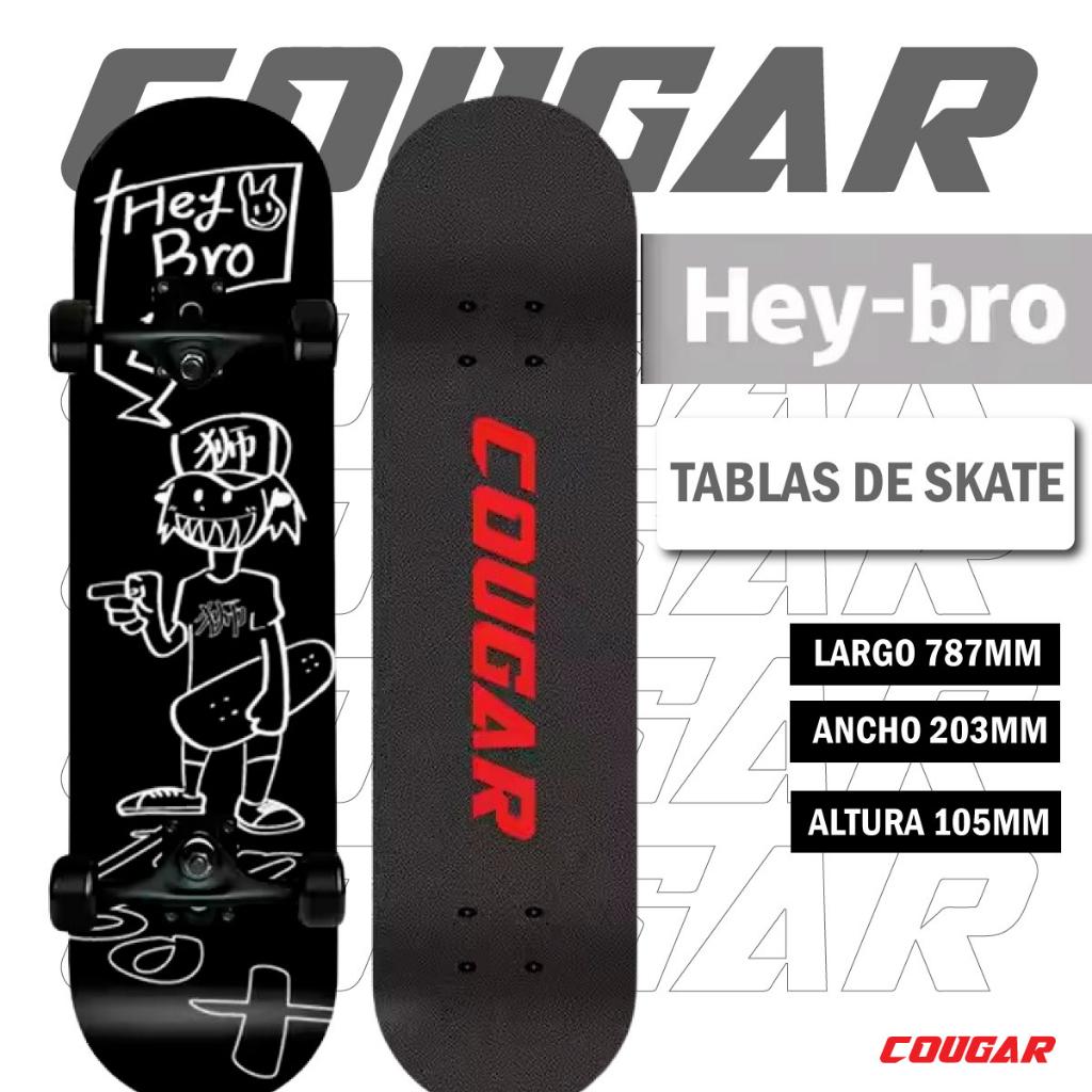Patineta De Skate Cougar MHB03 Con 7 capas de pino