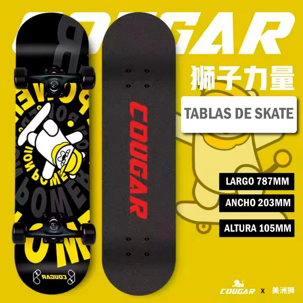 Patineta De Skate Cougar MHB03 Con 7 capas de pino