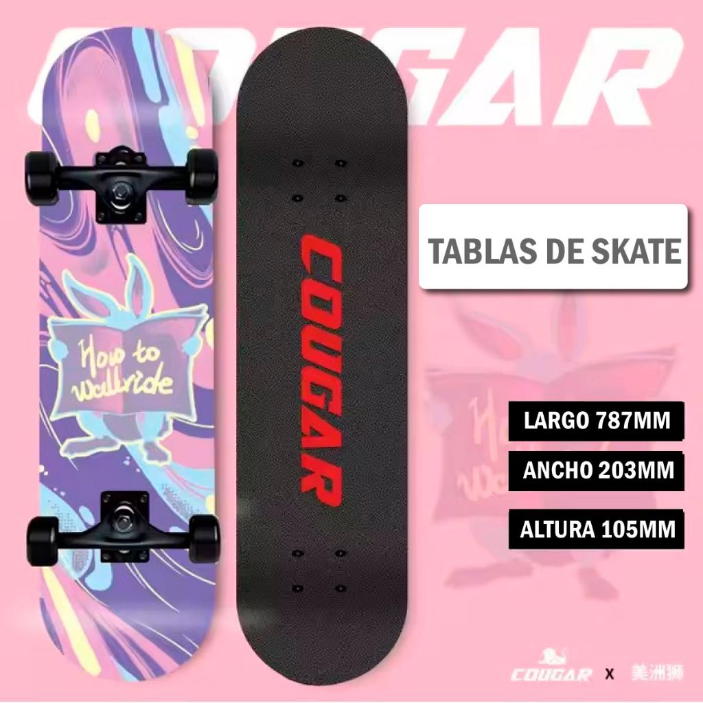 Patineta De Skate Cougar MHB03 Con 7 capas de pino
