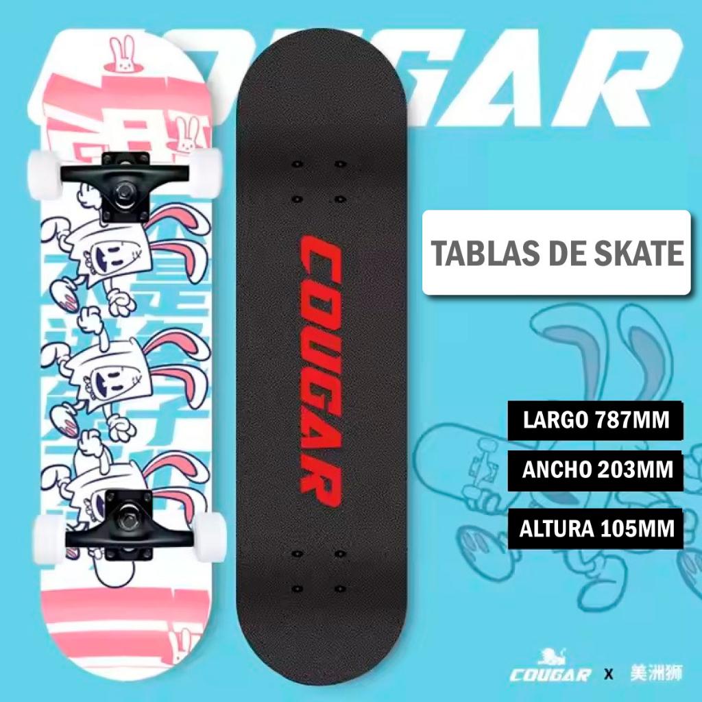 Patineta De Skate Cougar MHB03 Con 7 capas de pino