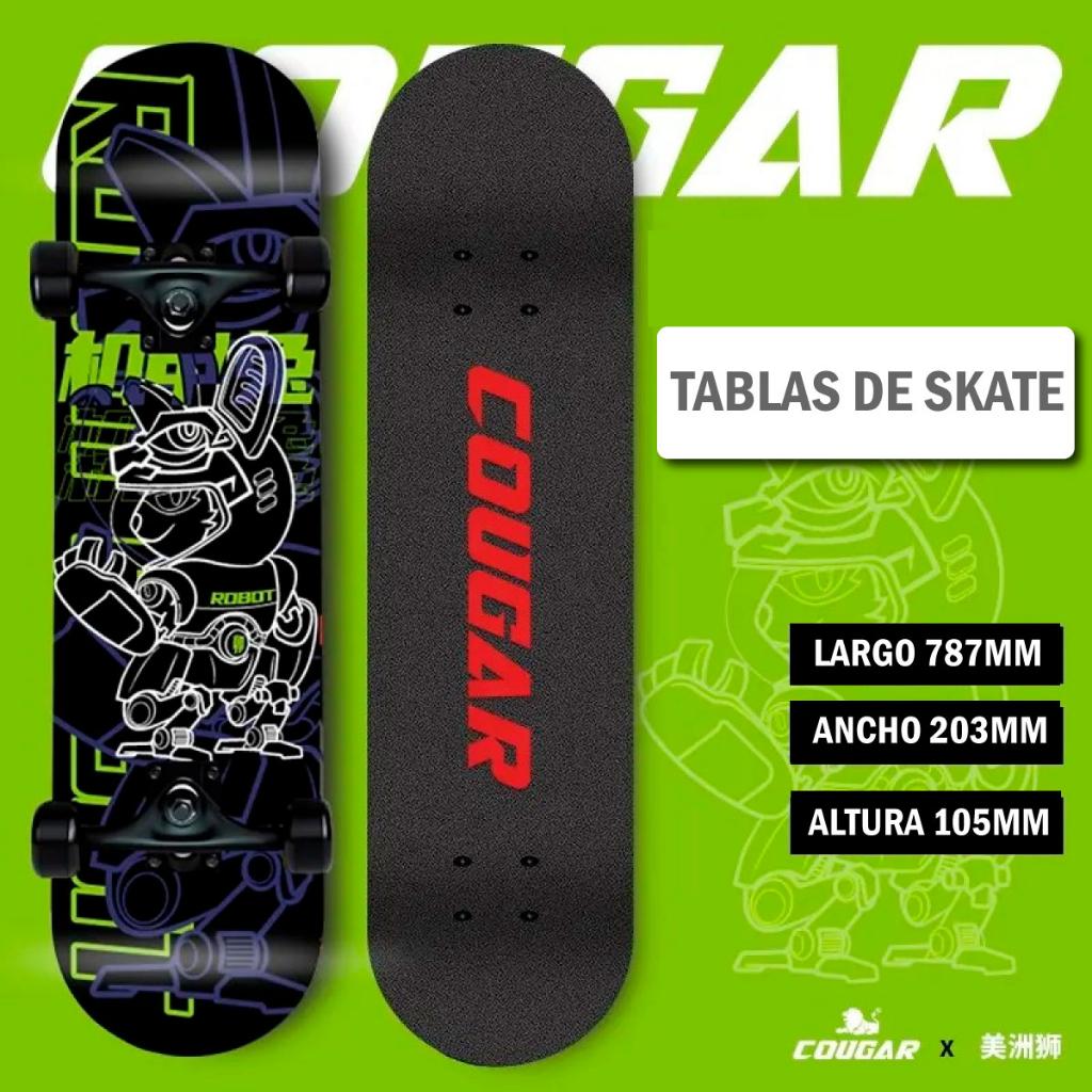 Patineta De Skate Cougar MHB03 Con 7 capas de pino