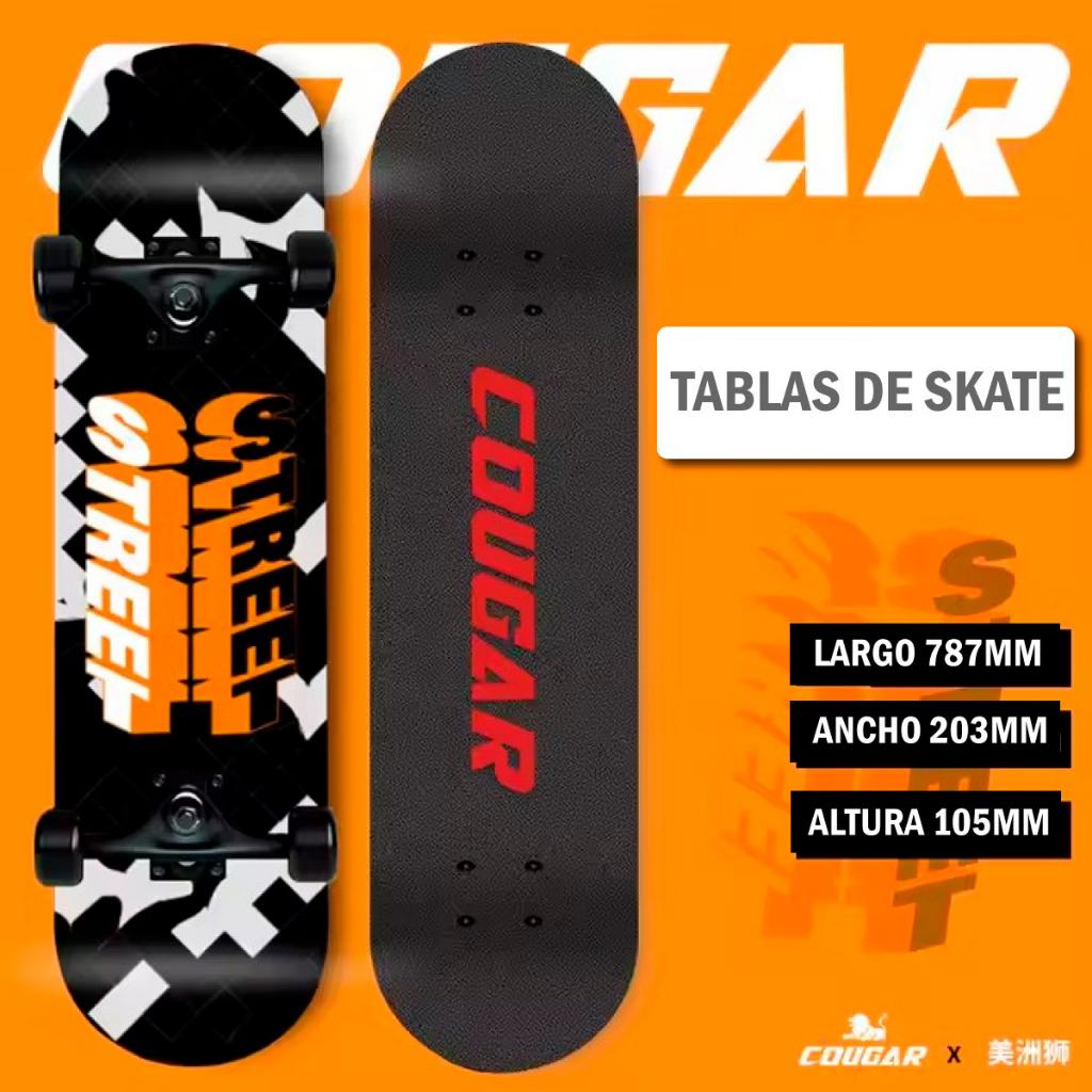 Patineta De Skate Cougar MHB03 Con 7 capas de pino