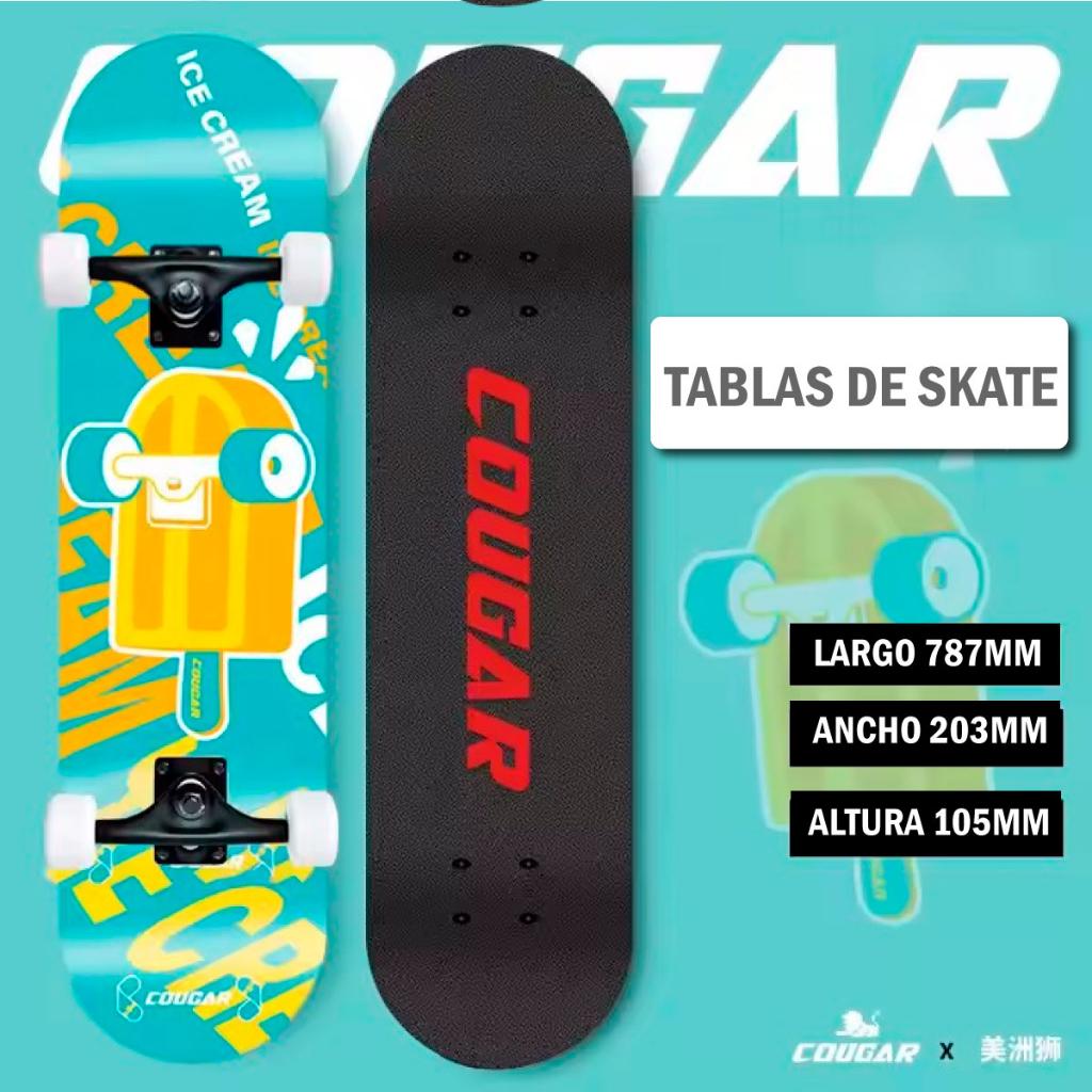 Patineta De Skate Cougar MHB03 Con 7 capas de pino
